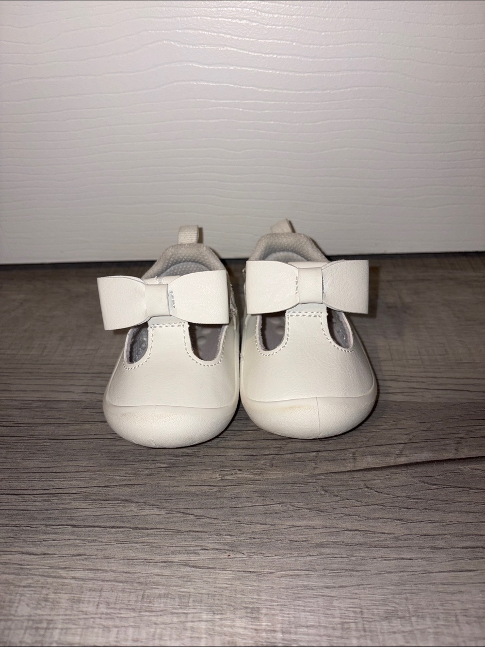 Carter's White Baby Bow Mary Jane Shoes
